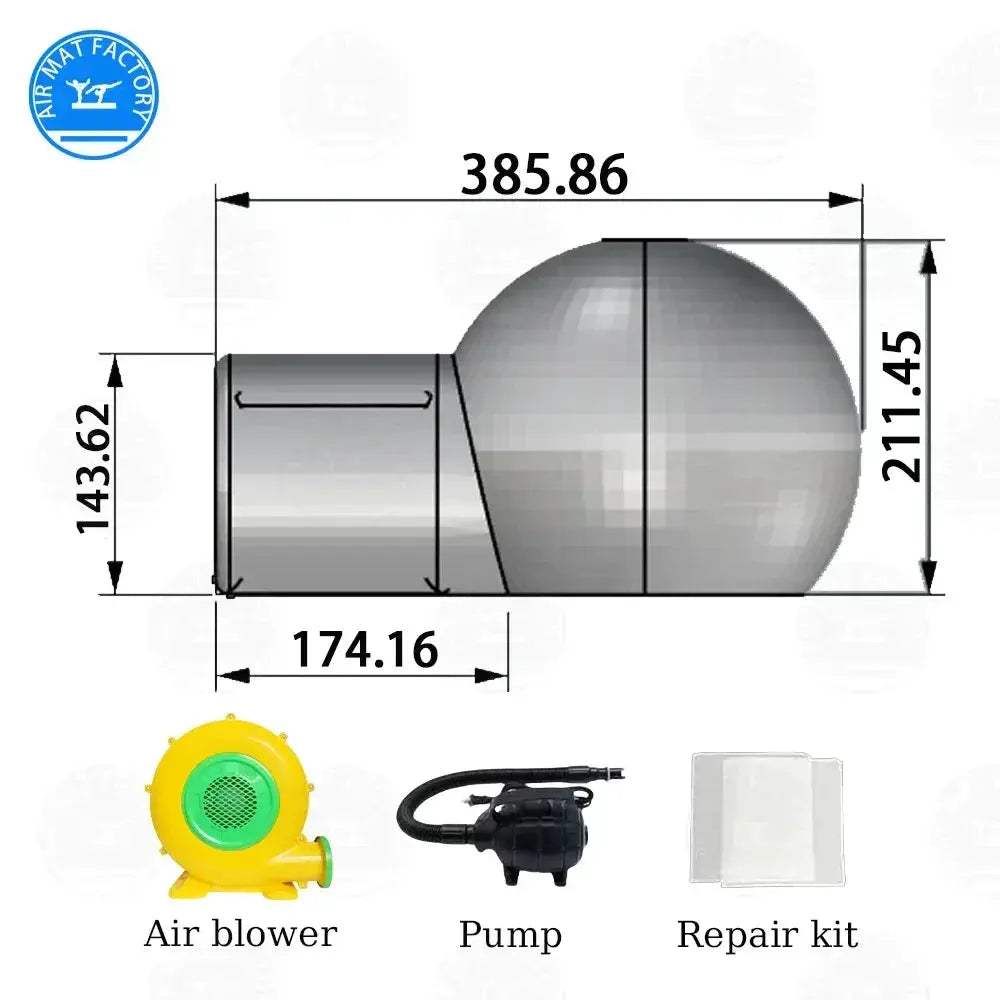 10Ft Inflatable Bubble Bounce House With Blower For Outdoor Camping - ToylandEU