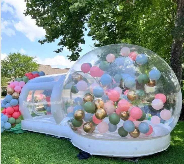10Ft Inflatable Bubble Bounce House With Blower For Outdoor Camping - ToylandEU