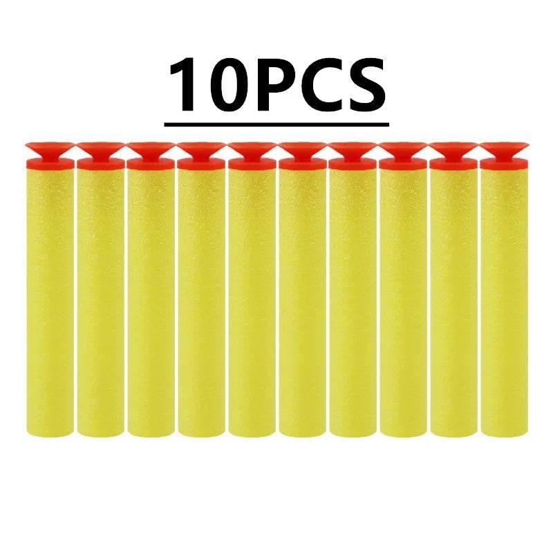 10PCS Solid Round Head Bullets 7.2cm for Nerf Blasters - ToylandEU