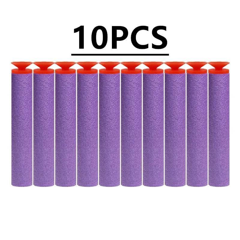10PCS Solid Round Head Bullets 7.2cm for Nerf Blasters - ToylandEU