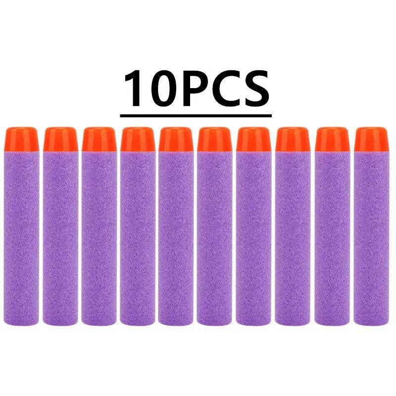 10PCS Solid Round Head Bullets 7.2cm for Nerf Blasters - ToylandEU