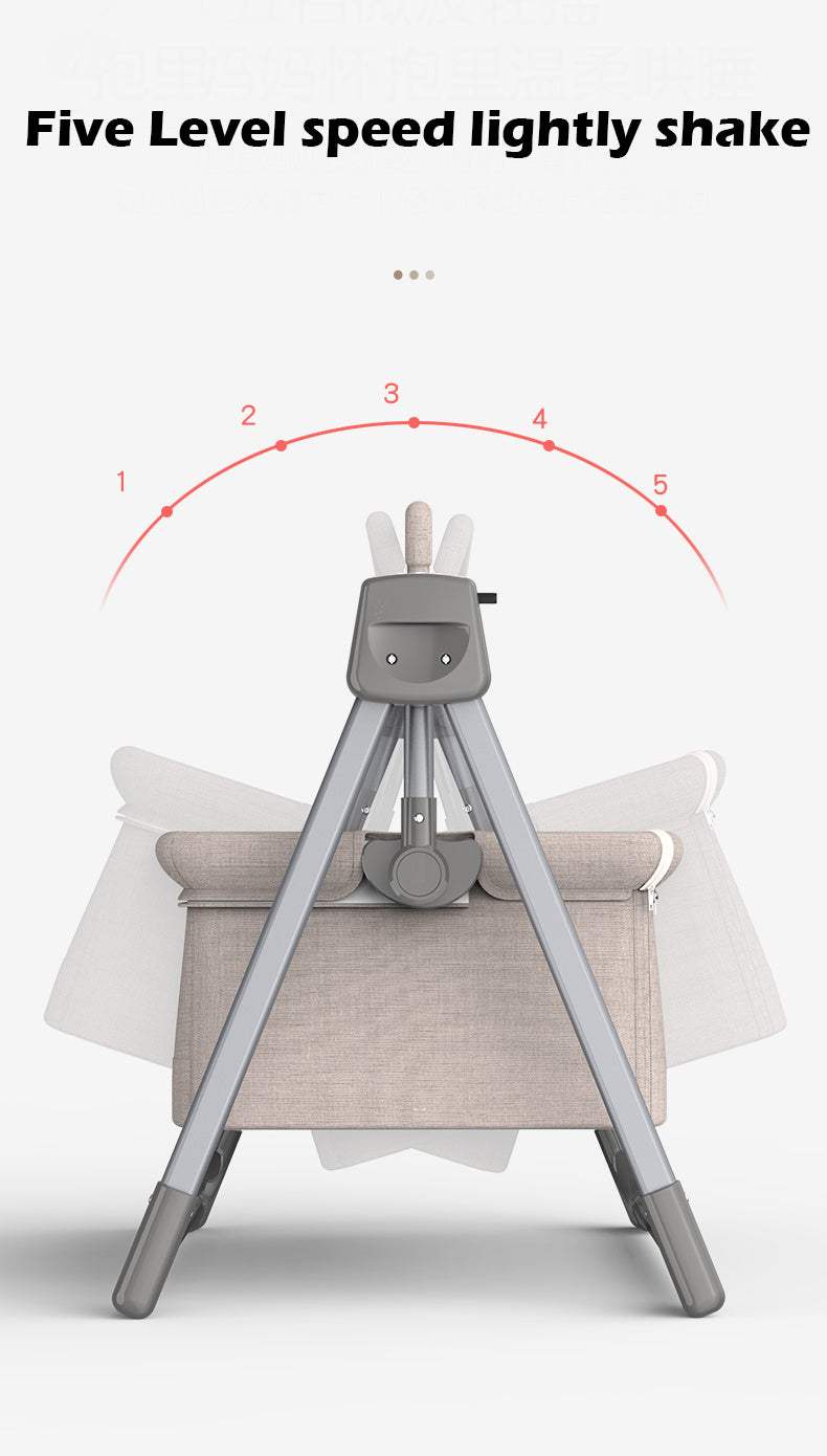 Infant Electric Smart Cradle | Aluminum, Multi-Function