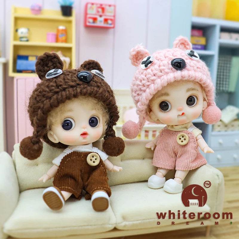 10cm BJD Mini Dolls For Girls Cute Bag Key Pendant Toys - ToylandEU