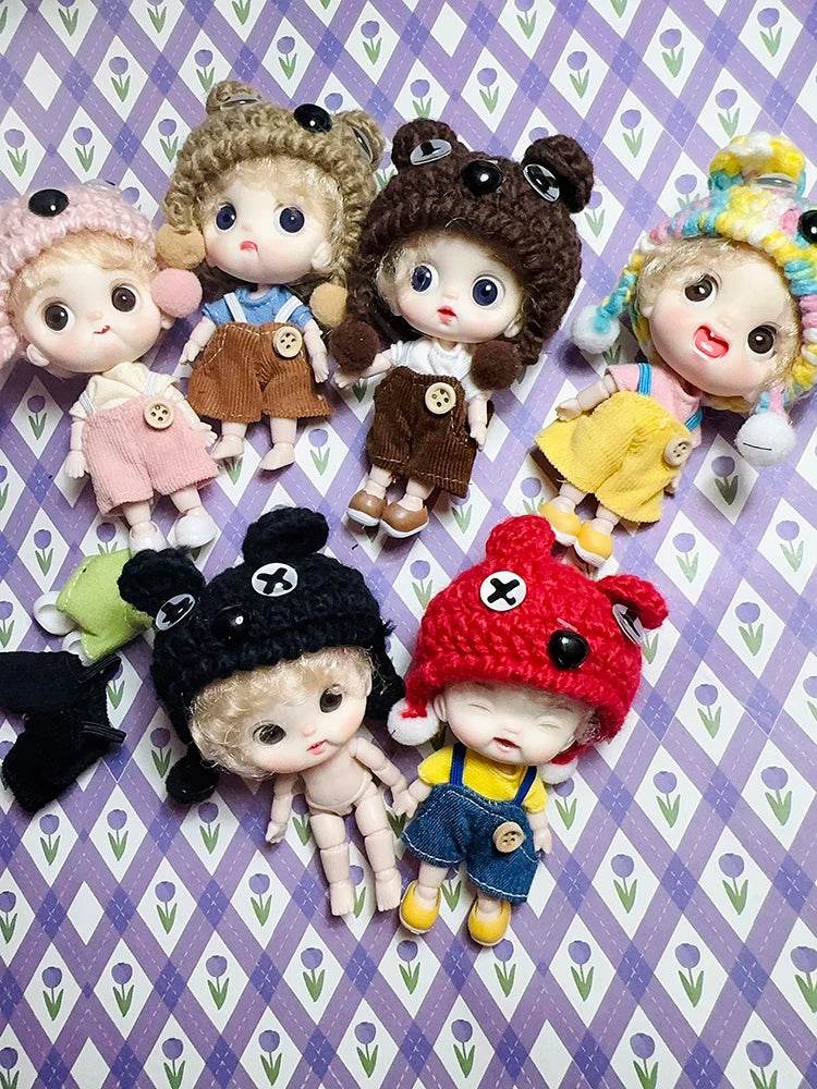 10cm BJD Mini Dolls For Girls Cute Bag Key Pendant Toys - ToylandEU