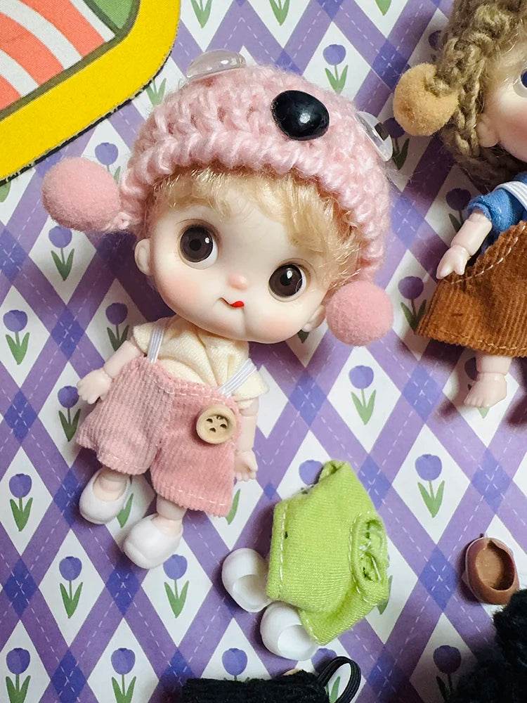 10cm BJD Mini Dolls For Girls Cute Bag Key Pendant Toys - ToylandEU