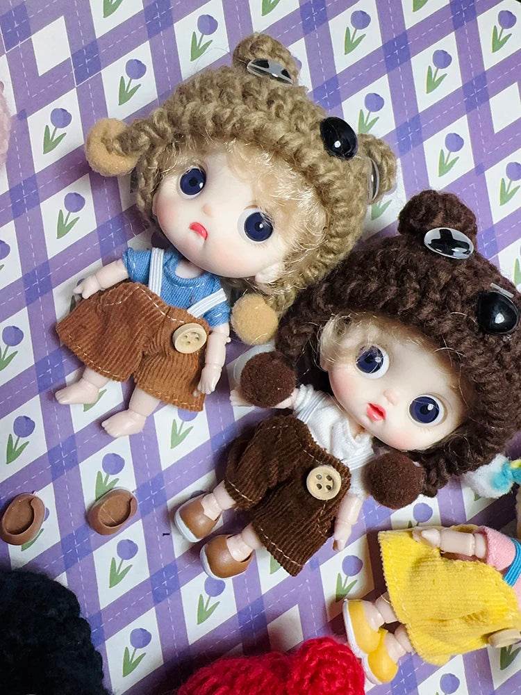 10cm BJD Mini Dolls For Girls Cute Bag Key Pendant Toys - ToylandEU