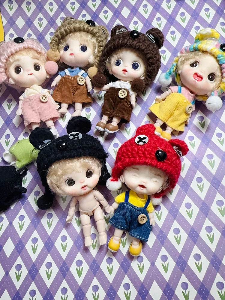 10cm BJD Mini Dolls For Girls Cute Bag Key Pendant Toys - ToylandEU
