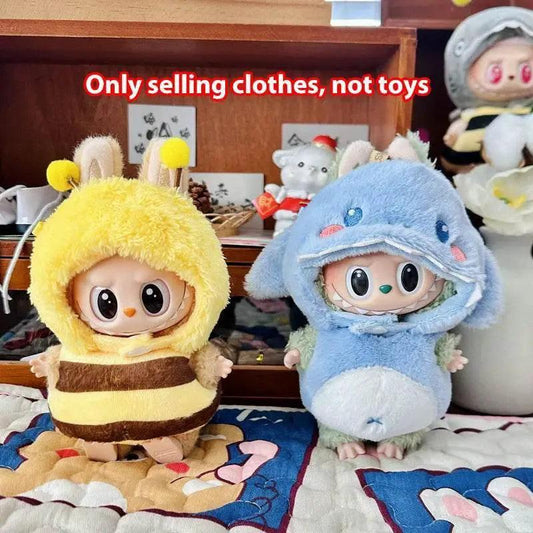  10cm Cute Mini Plush Doll Clothes Bee Shark Suit Gift -  ToylandEU™