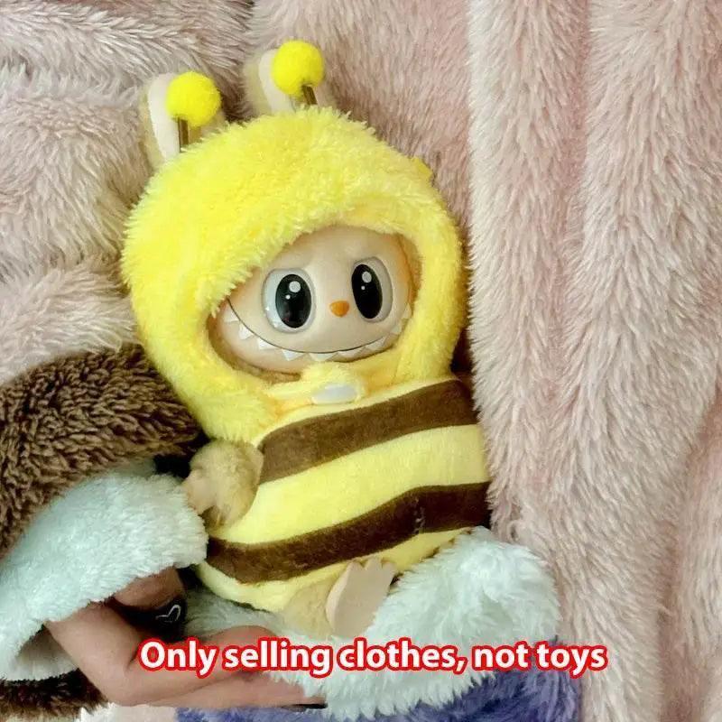  10cm Cute Mini Plush Doll Clothes Bee Shark Suit Gift -  ToylandEU™