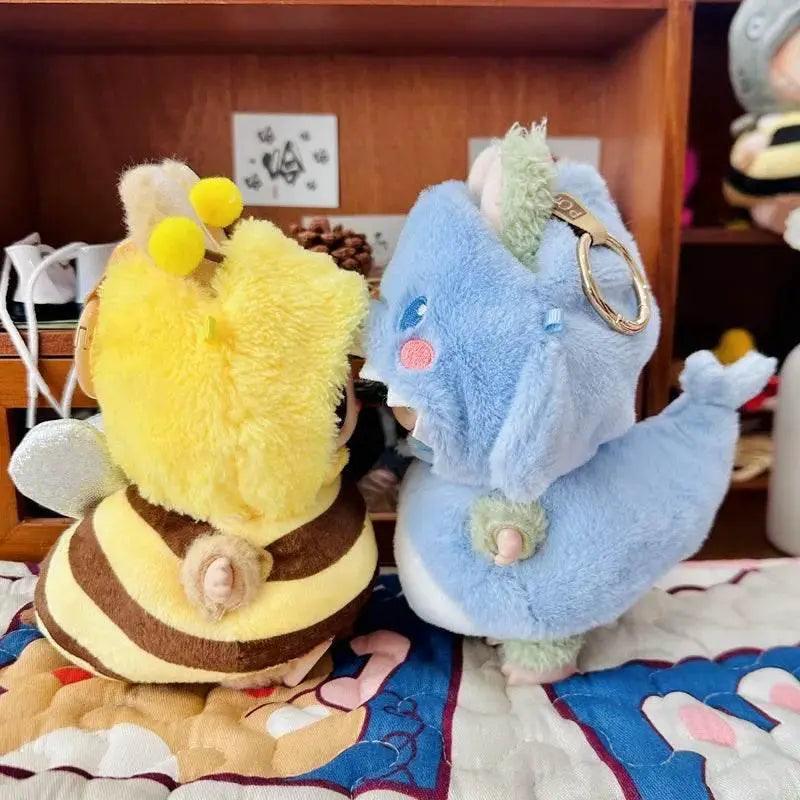  10cm Cute Mini Plush Doll Clothes Bee Shark Suit Gift -  ToylandEU™