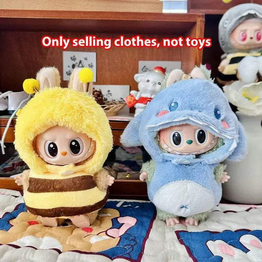  10cm Cute Mini Plush Doll Clothes Bee Shark Suit Gift -  ToylandEU™
