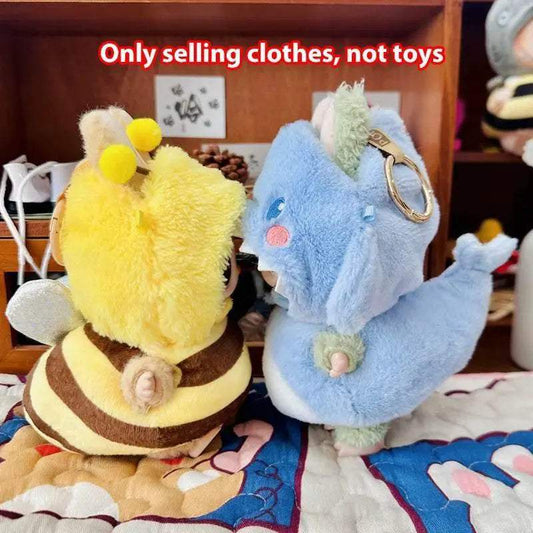  10cm Cute Mini Plush Doll Clothes Bee Shark Suit Gift -  ToylandEU™