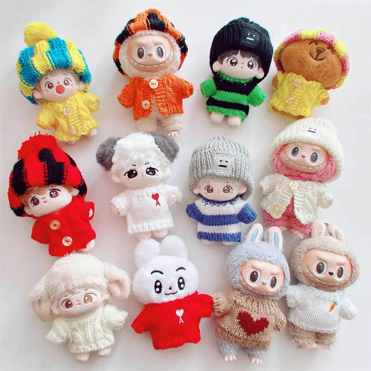 10cm Cute Mini Plush Doll Clothes Outfit Accessories DIY Gift - ToylandEU