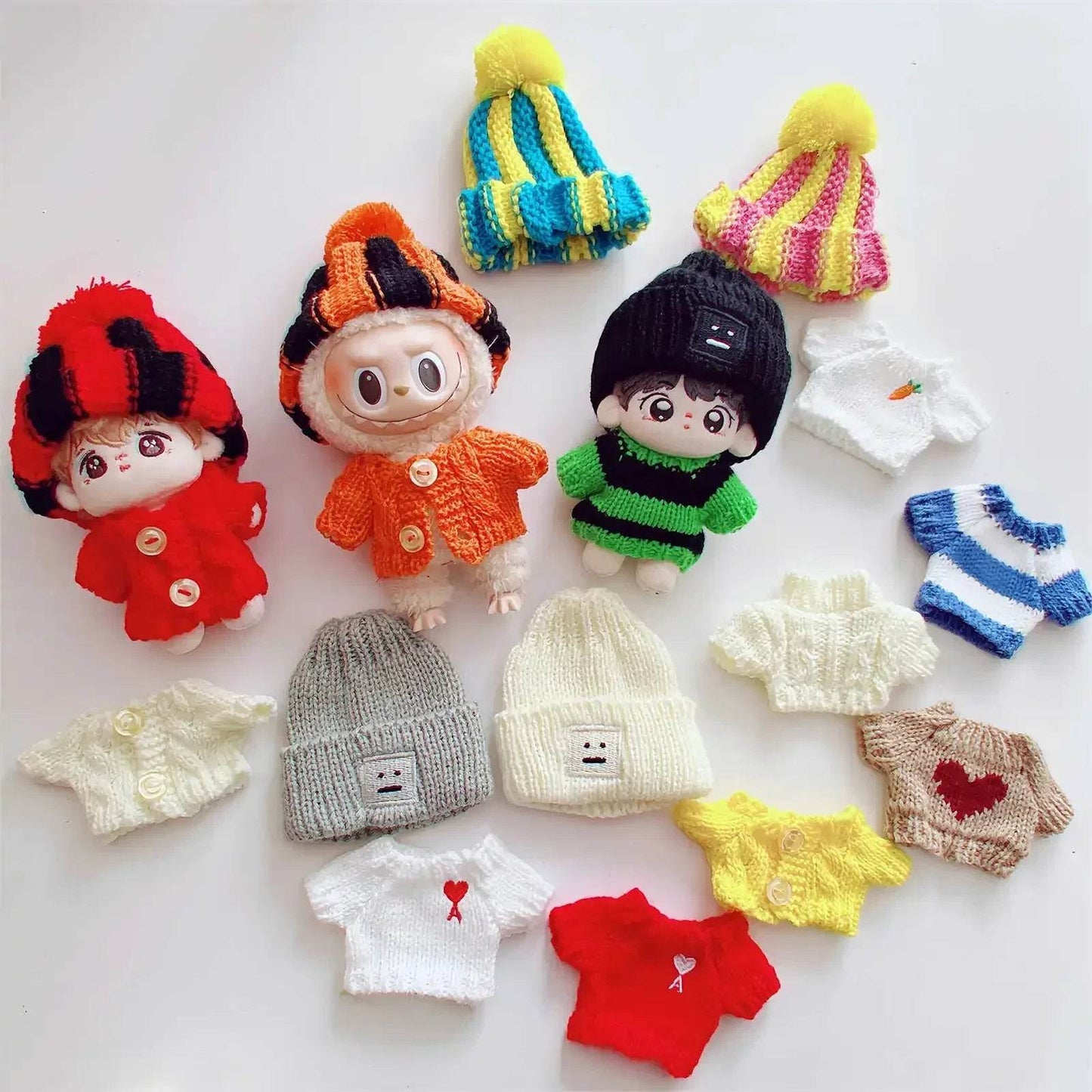 10cm Cute Mini Plush Doll Clothes Outfit Accessories DIY Gift - ToylandEU