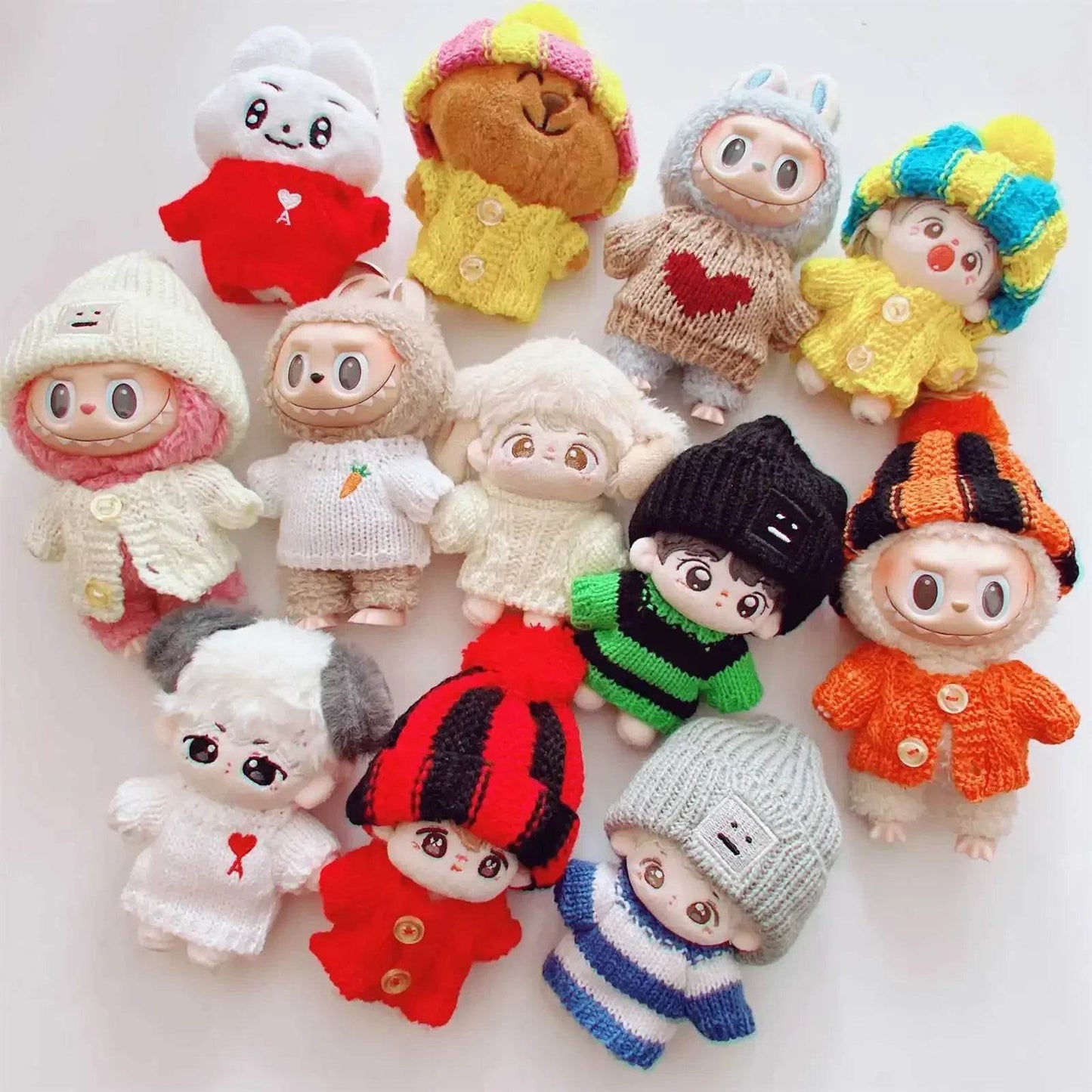10cm Cute Mini Plush Doll Clothes Outfit Accessories DIY Gift - ToylandEU