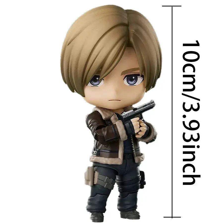 10cm Resident Evil Cute Figure, Kawaii Chibi Leon S. Kennedy Anime Action Figures - ToylandEU