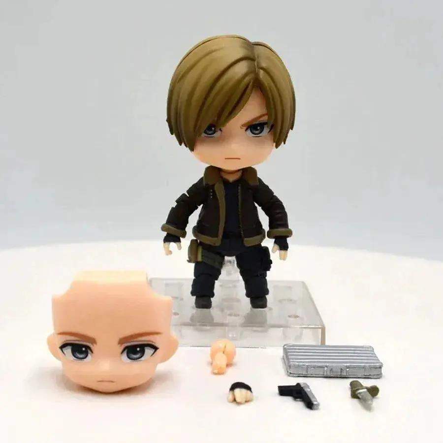 10cm Resident Evil Cute Figure, Kawaii Chibi Leon S. Kennedy Anime Action Figures - ToylandEU