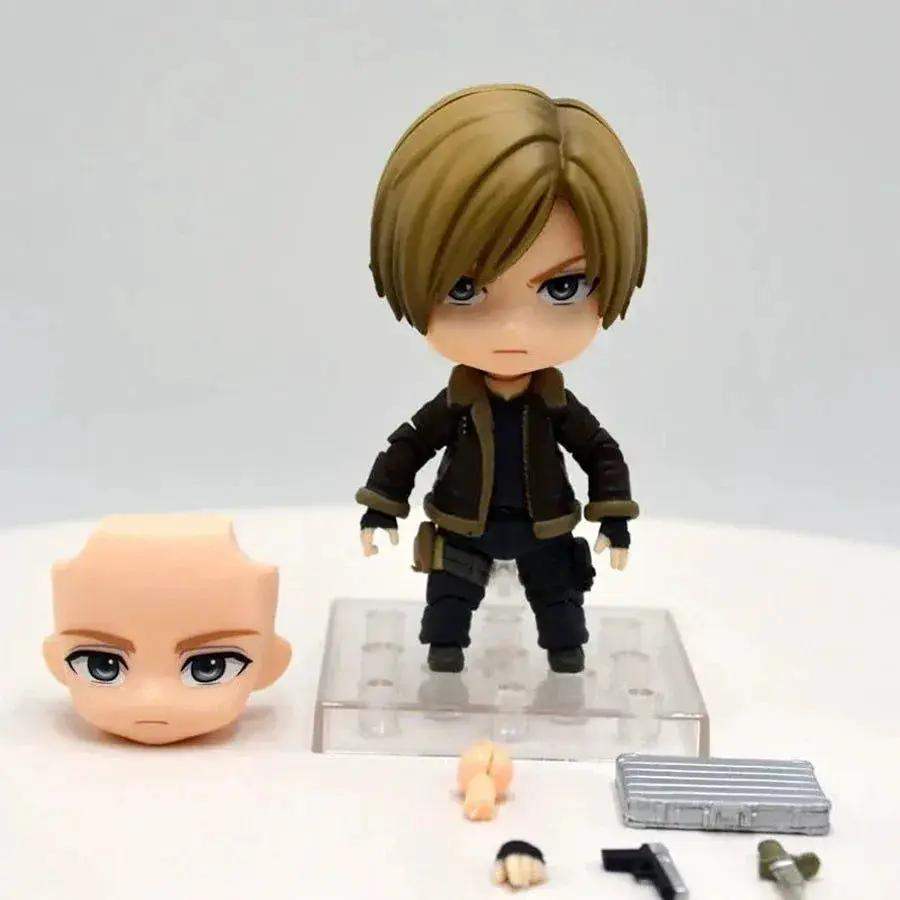 10cm Resident Evil Cute Figure, Kawaii Chibi Leon S. Kennedy Anime Action Figures - ToylandEU