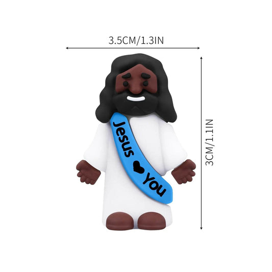 10pcs Miniature Jesus Statues Christmas Ornaments Jesus Decoration Religious Holiday Figurines - ToylandEU