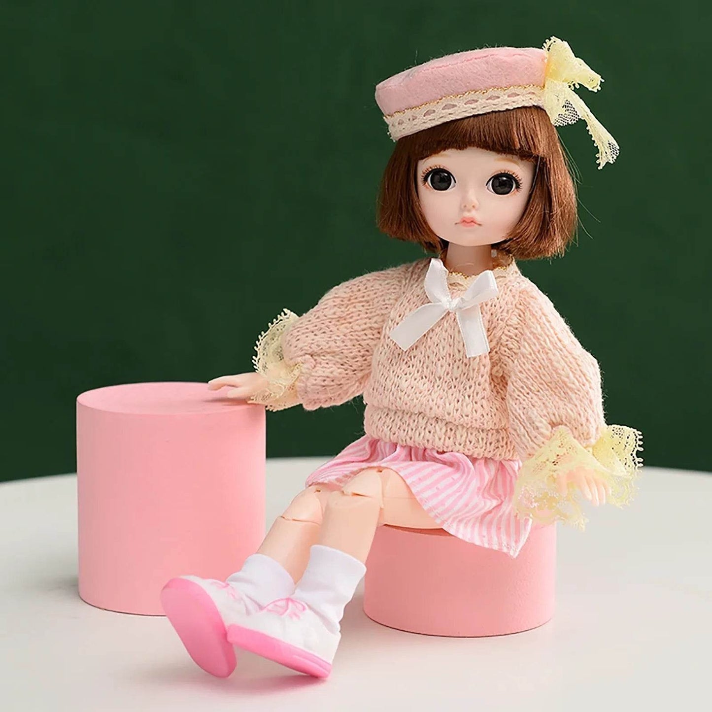 11.61 In BJD Dolls 13 Movable Joints Pink Princess Outfit - ToylandEU