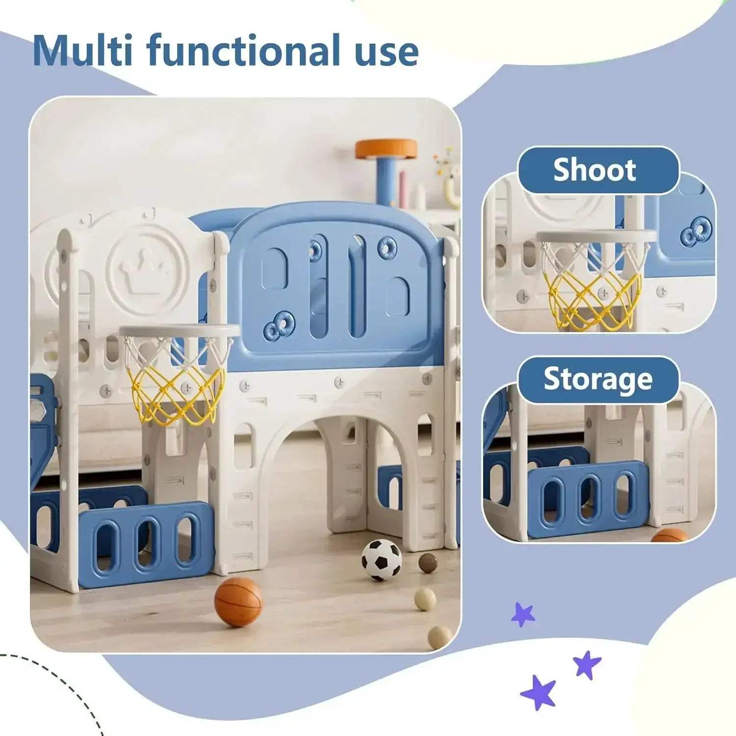 11-In-1 Toddler Outdoor Playset With Slide And Swing - ToylandEU
