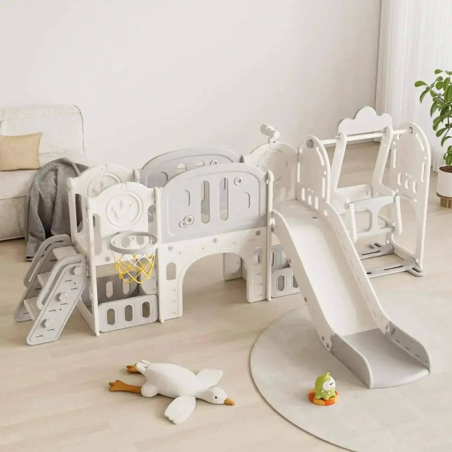 11-In-1 Toddler Outdoor Playset With Slide And Swing - ToylandEU