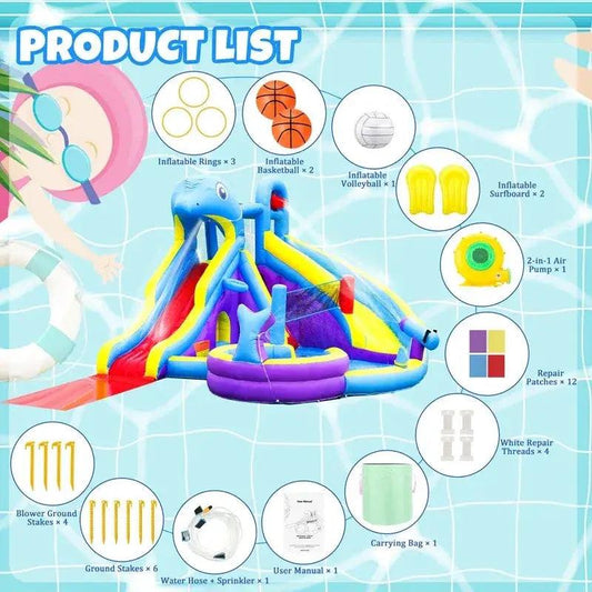  11-In-1 XL Inflatable Water Slide Backyard Fun -  ToylandEU™