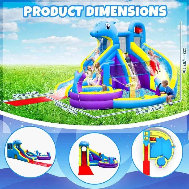 11-In-1 XL Inflatable Water Slide For Backyard Fun - ToylandEU