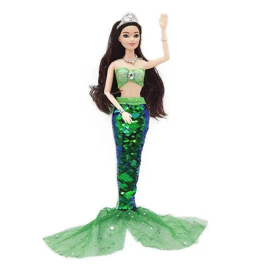  11 Inch Mermaid Doll Full Set with Sequin Skirt for Girls -  ToylandEU™