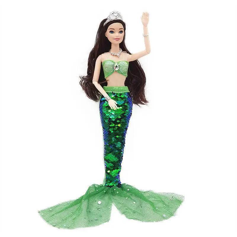  11 Inch Mermaid Doll Full Set with Sequin Skirt for Girls -  ToylandEU™