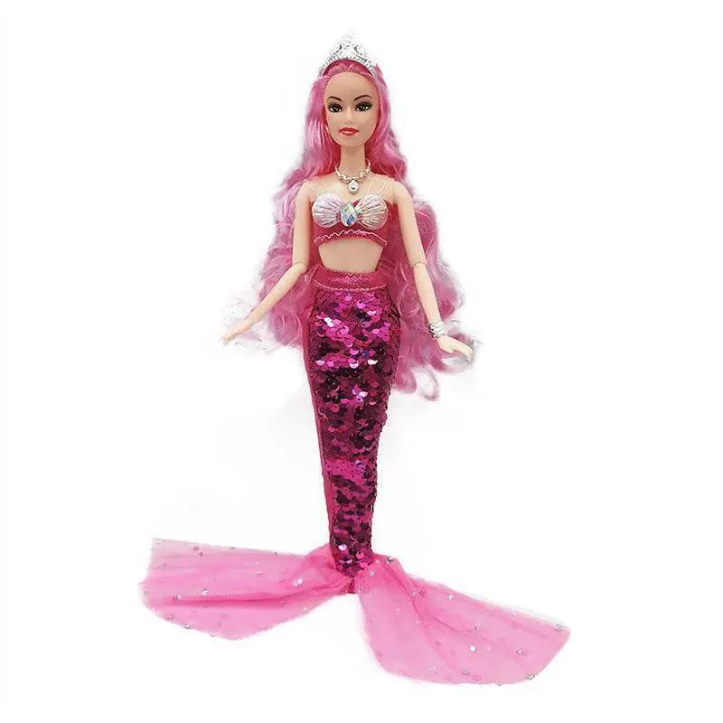  11 Inch Mermaid Doll Full Set with Sequin Skirt for Girls -  ToylandEU™