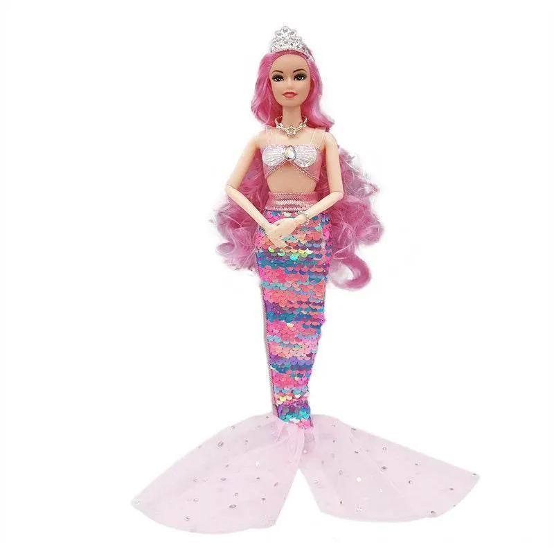  11 Inch Mermaid Doll Full Set with Sequin Skirt for Girls -  ToylandEU™
