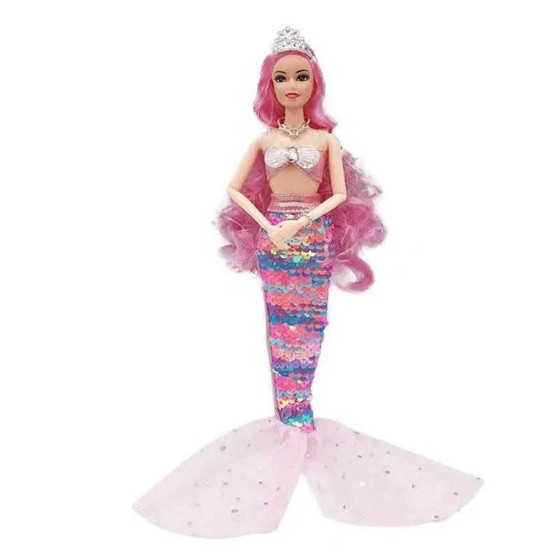  11 Inch Mermaid Doll Full Set with Sequin Skirt for Girls -  ToylandEU™