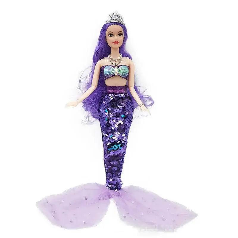  11 Inch Mermaid Doll Full Set with Sequin Skirt for Girls -  ToylandEU™