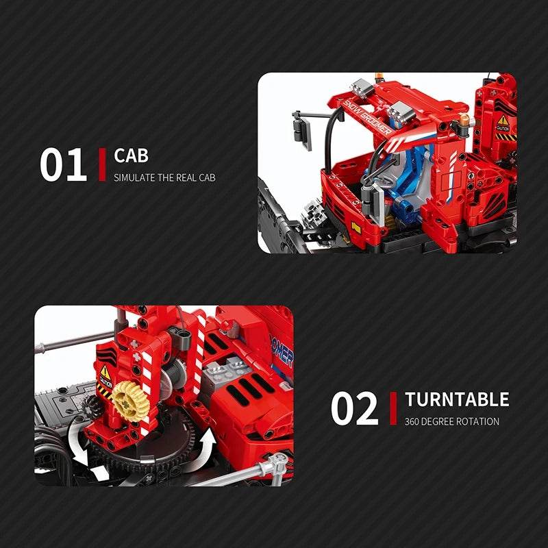 1100PCS Remote Control Snow Vehicle Building Blocks Toys - ToylandEU