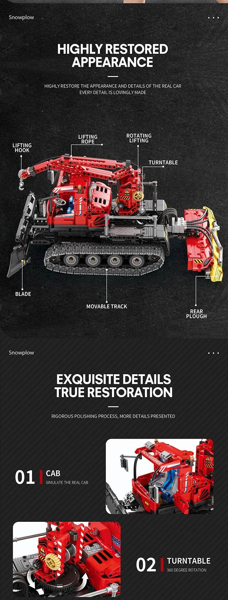 1100PCS Remote Control Snow Vehicle Building Blocks Toys - ToylandEU