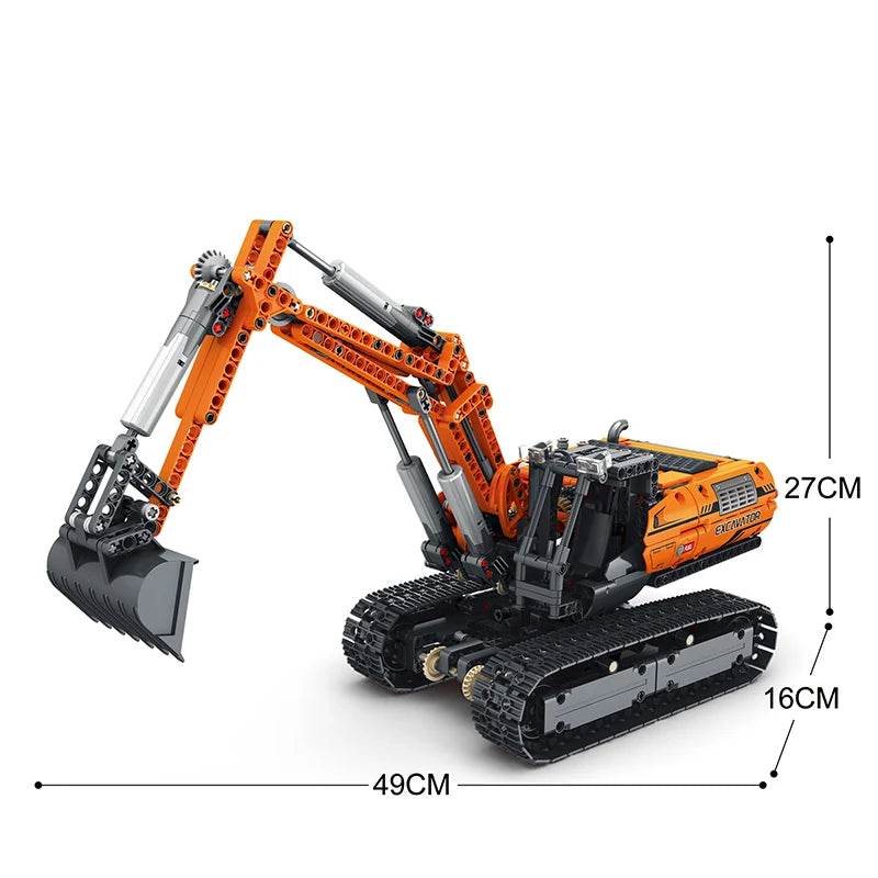 1106PCS Remote Control Excavator MOC Model Building Blocks - ToylandEU