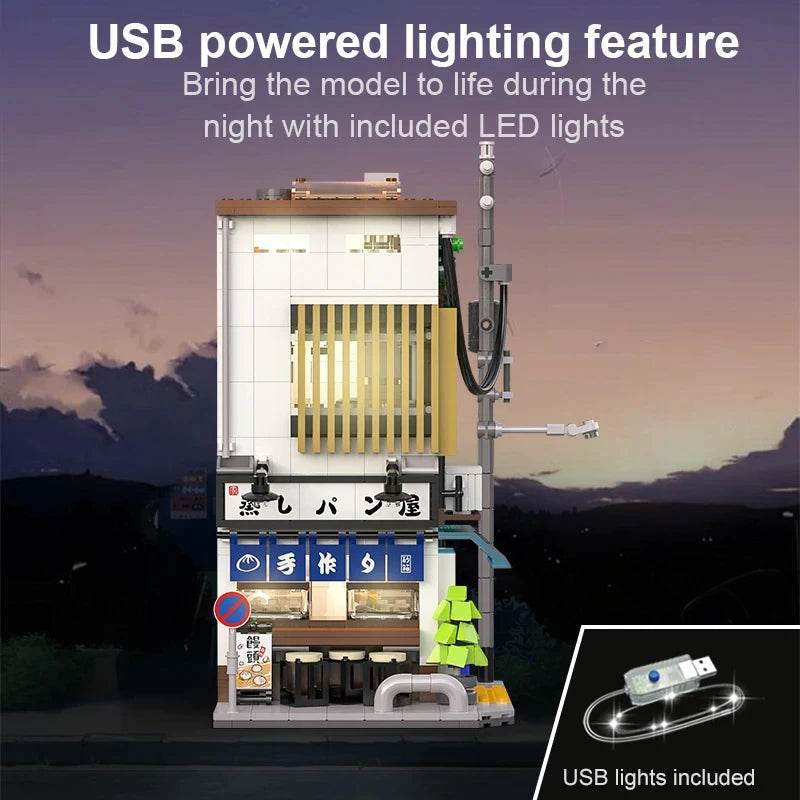 1108Pcs Japanese Steamed Bun House Building Blocks Kids Gifts - ToylandEU