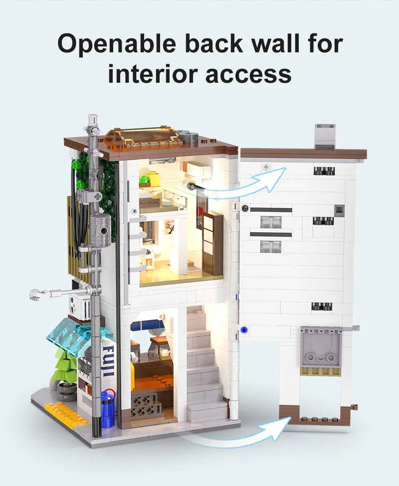 1108Pcs Japanese Steamed Bun House Building Blocks Kids Gifts - ToylandEU