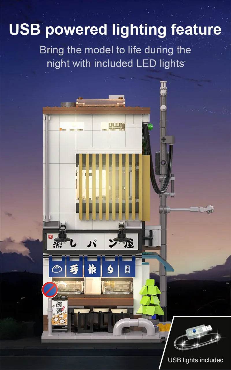 1108Pcs Japanese Steamed Bun House Building Blocks Kids Gifts - ToylandEU