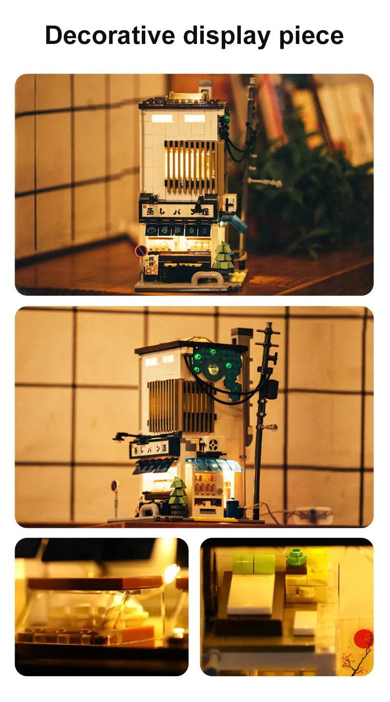 1108Pcs Japanese Steamed Bun House Building Blocks Kids Gifts - ToylandEU