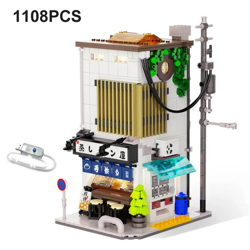 1108Pcs Japanese Steamed Bun House Building Blocks Kids Gifts - ToylandEU