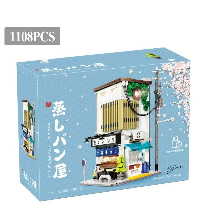 1108Pcs Japanese Steamed Bun House Building Blocks Kids Gifts - ToylandEU