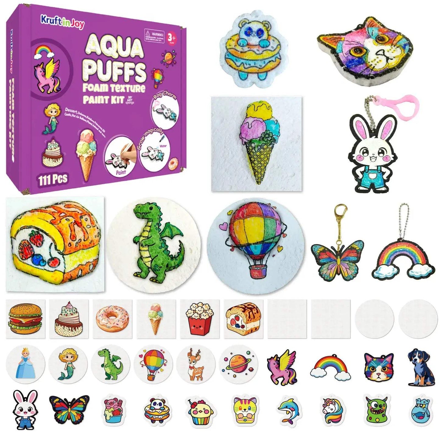 111 Piece 3D Drawing Art Kit With Premium Paint Markers - ToylandEU