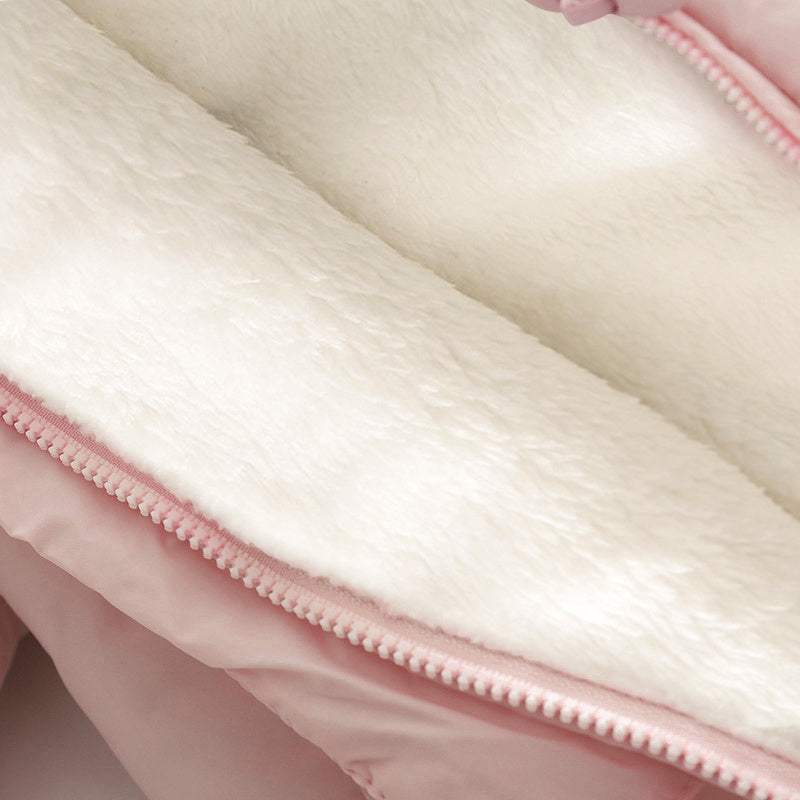 Baby Thick Cotton Jumpsuit Jacket With Gloves | Long Sleeve