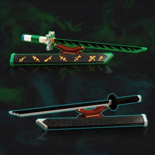 1123PCS Samurai Sword Building Blocks Anime Ninja Weapon Model - ToylandEU