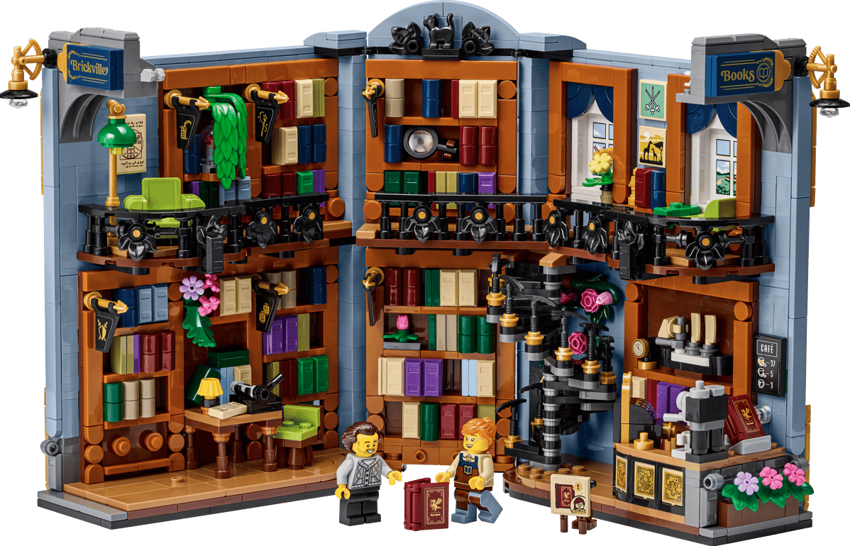 LEGO® Icons Bookstore Book Nook Building Set | 1690 Pieces | Ages 18+