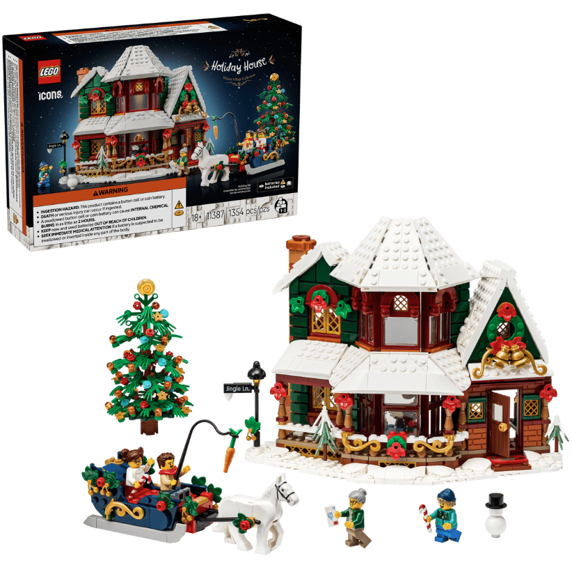 LEGO® Icons Holiday House | 1,354 Pieces | Ages 18+