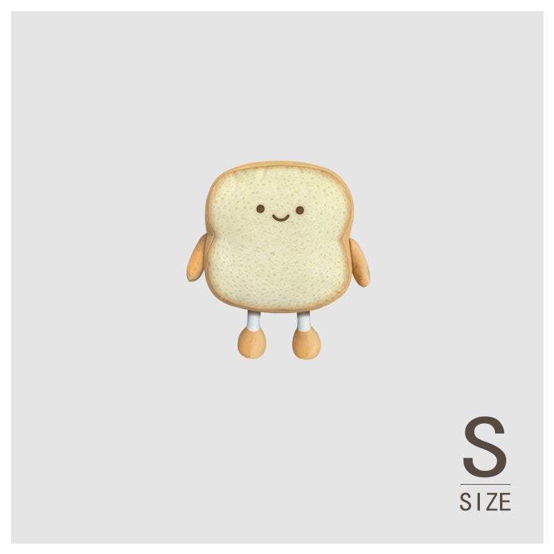 Toast Bread Plush Pillow | Short Plush, Roasted Style