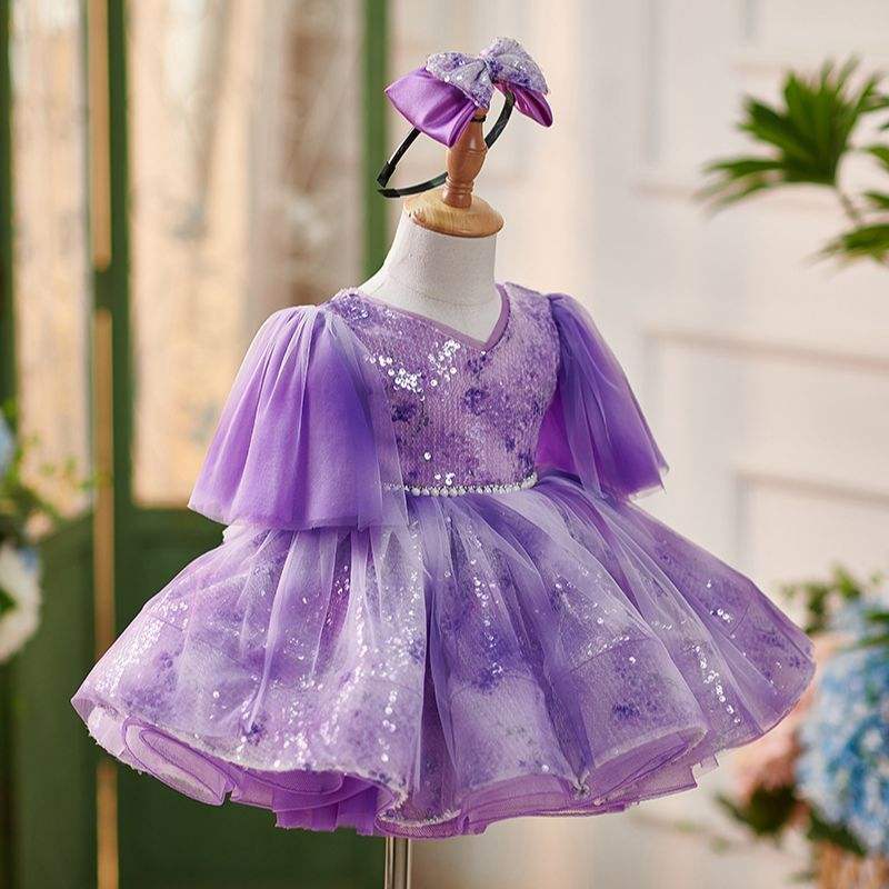 Girls' Princess Pettiskirt Dress | Purple
